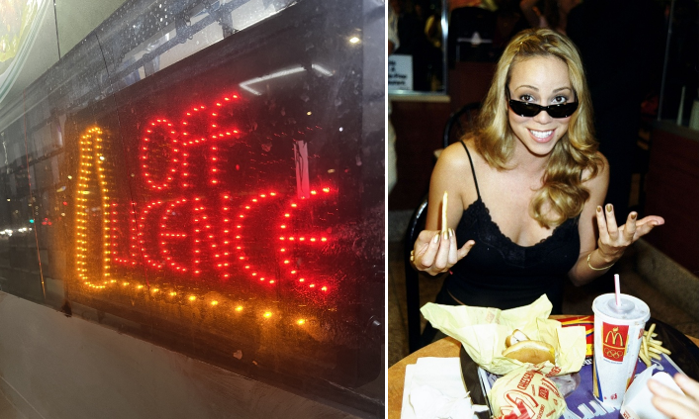 Off Licence in London Bridge and Mariah Carey
